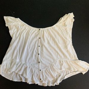 Free People We the Free White off the shoulder top